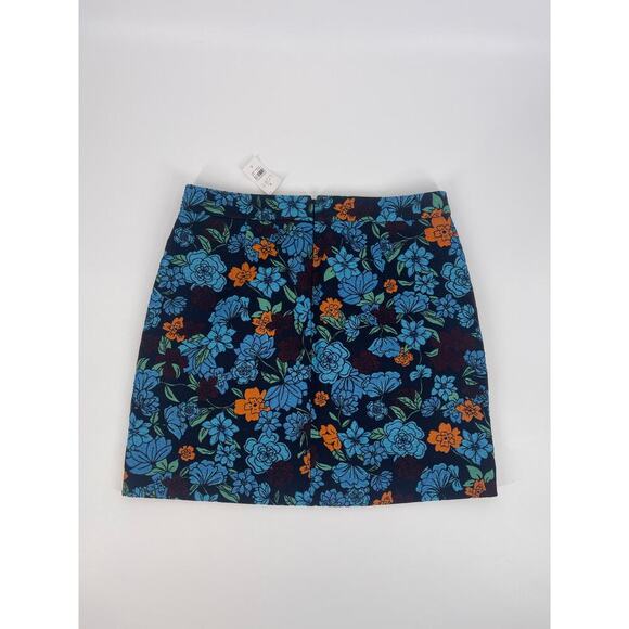 LOFT Blue Multicolored Womens Skirt (B18#4) - Picture 2 of 8